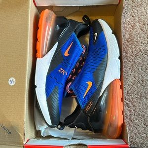 Nike airmax 270 blue and orange